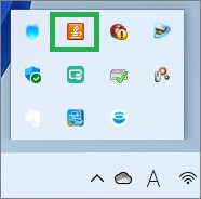 タスクバーのJavaアイコン