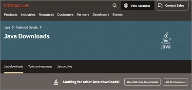 JDKのダウンロードサイト