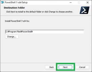 PowerShell のインストールフォルダー