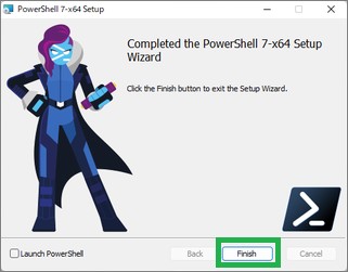 PowerShell のインストール完了