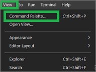 Visual Studio Codeの「Command Palette」