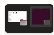 Ubuntuの起動しているアプリ