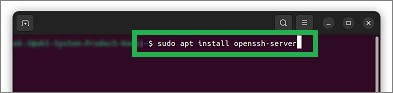 Ubuntuの端末でOpenSSHインストール