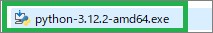 Pythonのインストールファイル
